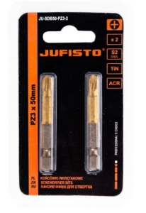 KOŃCÓWKI KRZYŻOWE PZ3 x 50mm 2szt BIT BITY KOMPLET