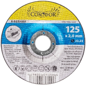 TARCZA KORUNDOWA DO CIĘCIA METALU OSADZONA 125 mm