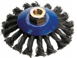 SZCZOTKA TARCZOWA KĄTOWA DRUT SPLATANY 125 mm M14