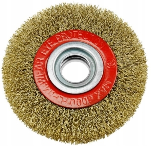 SZCZOTKA TARCZOWA DRUT STALOWY OTWÓR 20mm 100mm