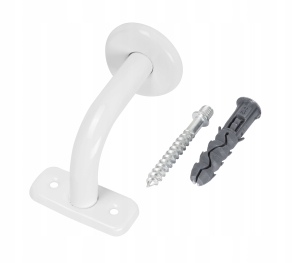 UCHWYT DO PORĘCZY TRALKI SCHODÓW MOCOWANIE BIAŁY
