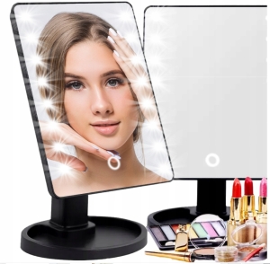 PODŚWIETLANE LUSTERKO KOSMETYCZNE DO MAKIJAŻU LED