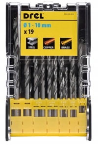 ZESTAW WIERTEŁ DO METALU 19SZT 1.0-10.0MM