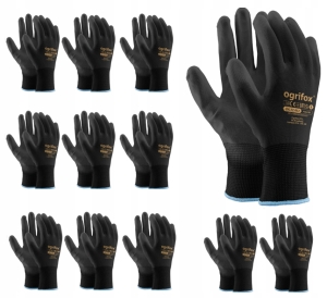 RĘKAWICZKI RĘKAWICE OCHRONNE POLIUR 12 PAR 8 M