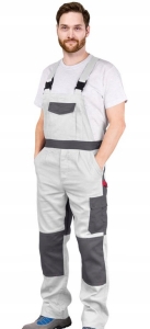 SPODNIE OCHRONNE ROBOCZE OGRODNICZKI BIAŁE R. 56