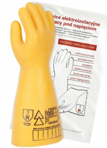 RĘKAWICE ELEKTROIZOLACYJNE ELEKTRYCZNE 2,5 KV 9