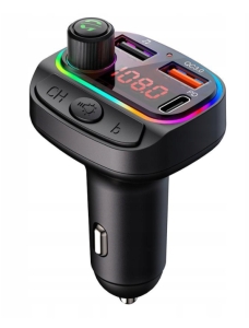 TRANSMITER FM BLUETOOTH SZYBKA ŁADOWARKA MP3 2XUSB