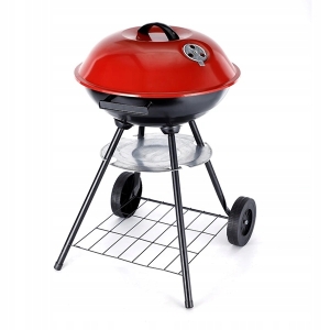 GRILL OGRODOWY OKRĄGŁY 44X71 KÓŁKA