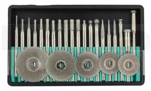 FREZY DIAMENTOWE MINI ZESTAW 25 SZTUK