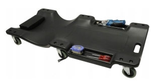 LEŻAK WARSZTATOWY 101CM 6X KÓŁKA GUMOWE