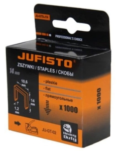 ZSZYWKI TYPU J 14 x10.6x1.2 mm 1000 szt DO TAKERA