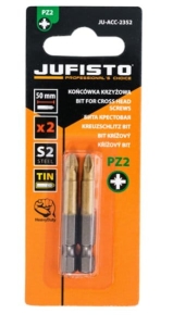 KOŃCÓWKI KRZYŻOWE PZ2 x 50mm 2szt BIT BITY KOMPLET