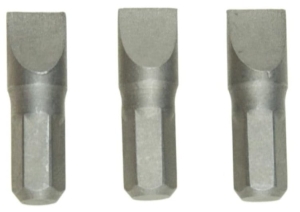 KOŃCÓWKI PŁASKIE SL6 x 1,0 x 25mm 3szt BITY BIT