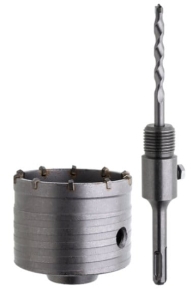 KORONKA WIERTNICZA Z WIDIĄ ADAPTEREM 80mm SDS PLUS