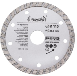 TARCZA DIAMENTOWA DO CIĘCIA NA SUCHO TURBO 115mm