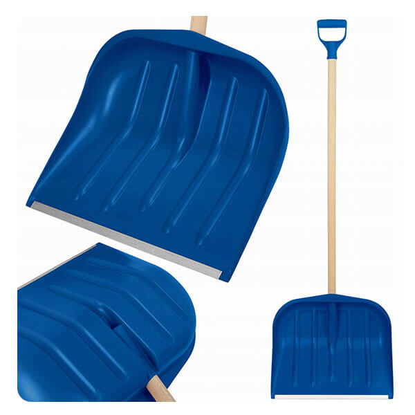 Zgarniacz do śniegu - NIEBIESKI - duży pług do odśnieżania.